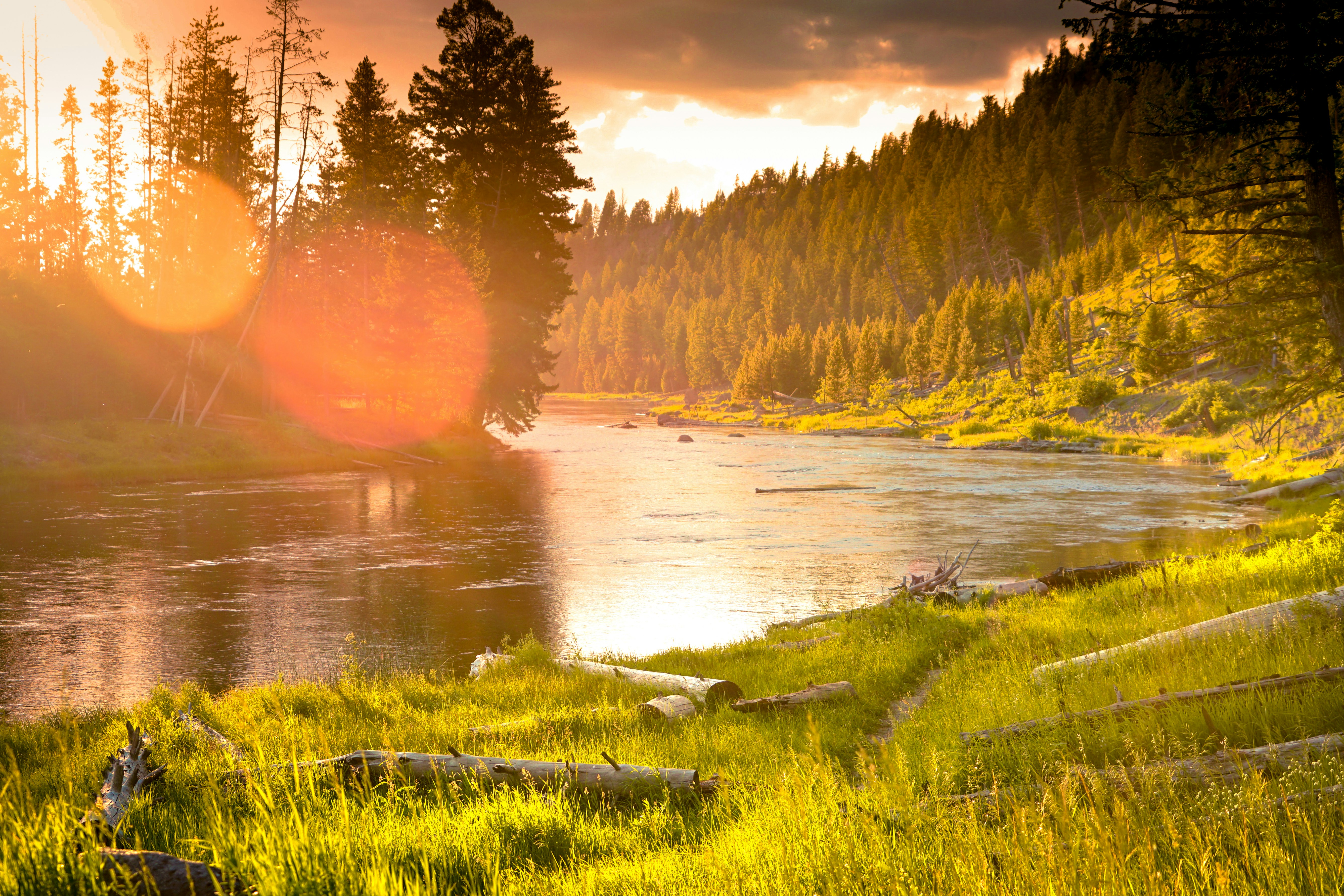 Montana river at golden hour — the landscape that inspires our work